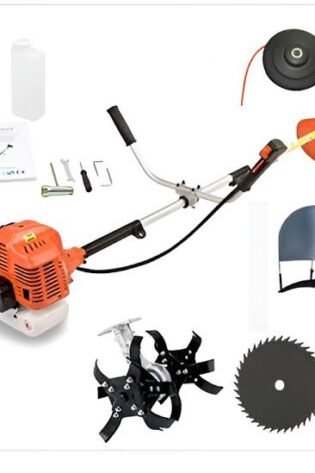 4-Stroke Brush Cutter – Side Pack Included, 7 Attachments