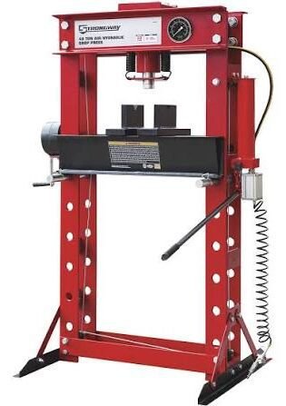 50 Ton Heavy-Duty Hydraulic Shop Press with Gauge