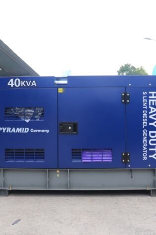 40 KVA Pyramid Germany Diesel Generator – Water-Cooled, 4-Cylinder, Super Silent with ATS