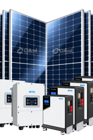 40kW (40000W) 3-Phase Complete Solar Kit - 64kWh Lithium-ion Battery