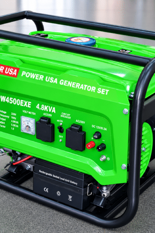 PW4500EXE 4.8KVA KEY USA Petrol Generator
