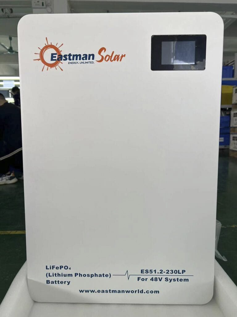 11.77kwh 51.2v Eastman Wall mount lithium Battery ES51.2V-230LP LIFEPO4 SOLAR STORAGE 100AH