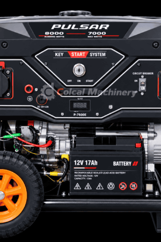 7.5KVA / 5KW Pulsar 67500 GASOLINE GENERATOR Key Start With Battery &amp