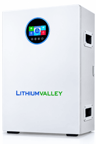 16.0768 LITHIUM VALLEY W16-ES WALL MOUNTED LIFEPO4 BATTERY -51.2 314Ah LCBDisplay