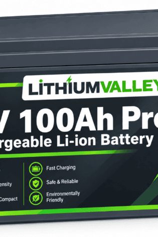 1.28KWH LITHIUM VALLEY LFP100-12 LIFEPO4 BATTERY -12.8V,100AH