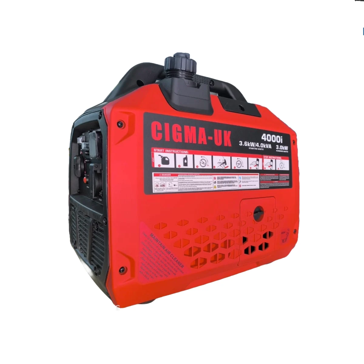 4.5KVA / 3.0KW CIGMA-UK GASOLINE SILENT INVERTER GENERATOR RATED KM4000i-R Recoil Start