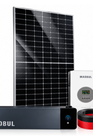 1.2kW (1200W) Maqbul Complete Solar Kit - 2kWh Lithium-ion Battery