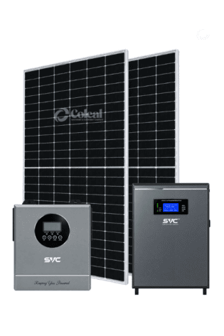 3.5kW (3500W) SVC Complete Solar Kit - 5.12kWh Lithium-ion Battery