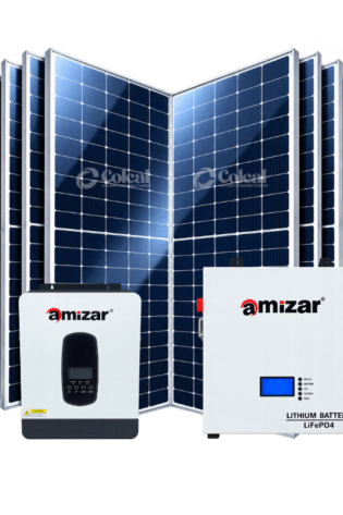 10.2kW (10200W) Amizar Complete Solar Kit - 10.24kWh 51.2V 200Ah Lithium-ion Battery