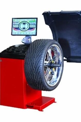 10–28" Wheel Balancing Machine – 950mm Max Wheel Diameter, 7-Second Balance Time, Single Phase