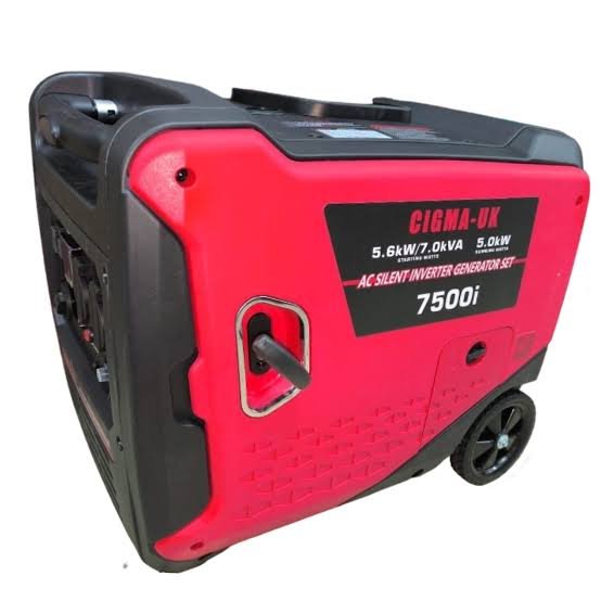 7KVA / 5KW CIGMA-UK GASOLINE SILENT INVERTER GENERATOR Electric Start KM7500i