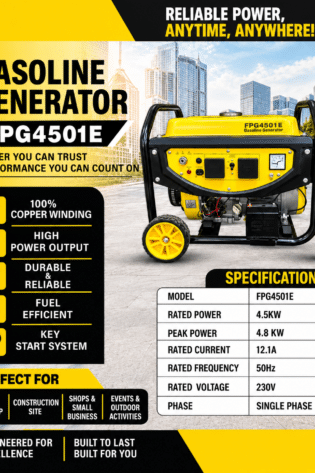 4.5kW FPG6801E  Petrol Generator
