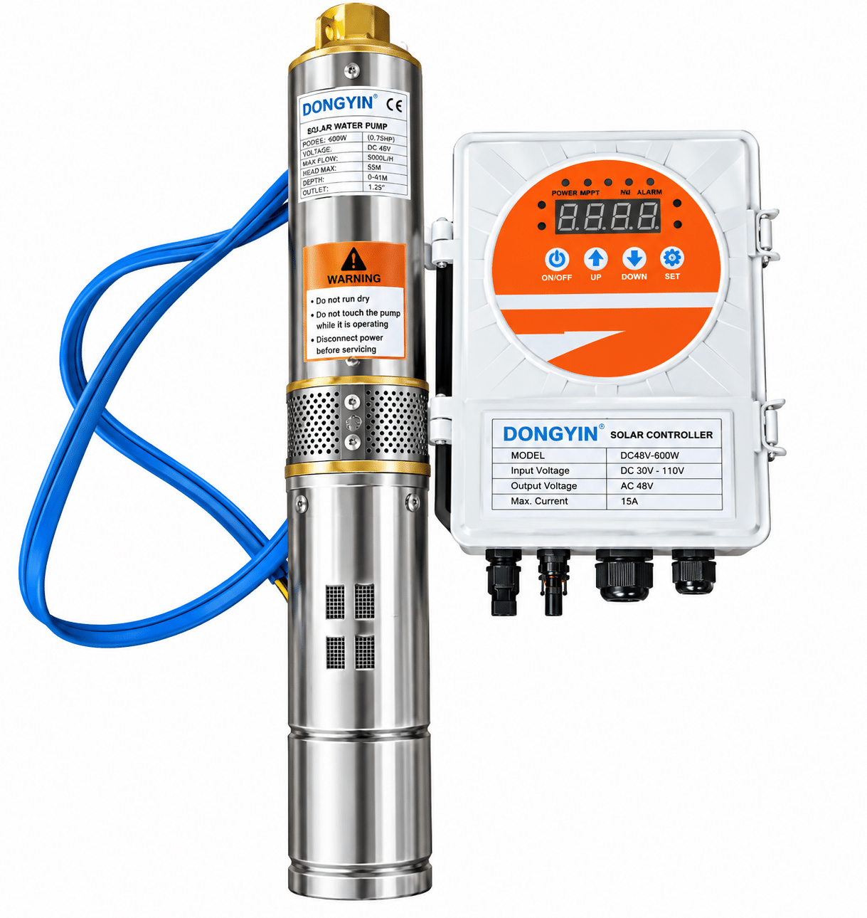 4SDS5 1.0HP Solar Submersible Water Pump