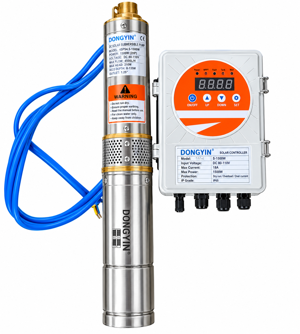 4SPS4.5-1500W (2HP) DC Solar Water Pump