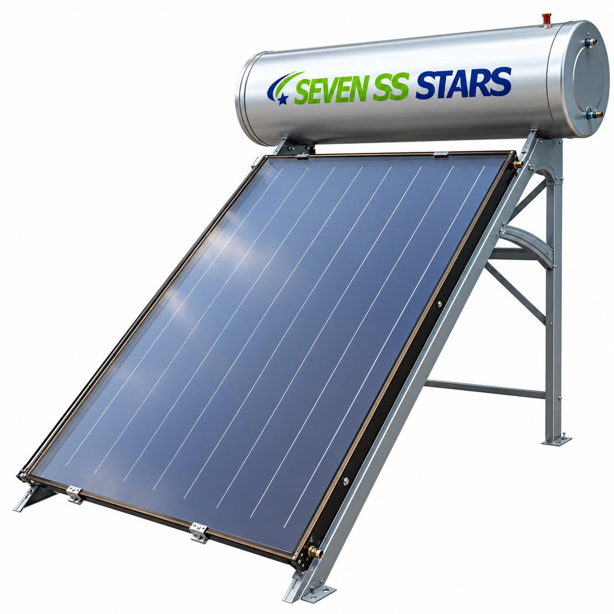 200L Stainless Steel Flat Plate Seven SS Stars Solar Water Heater
