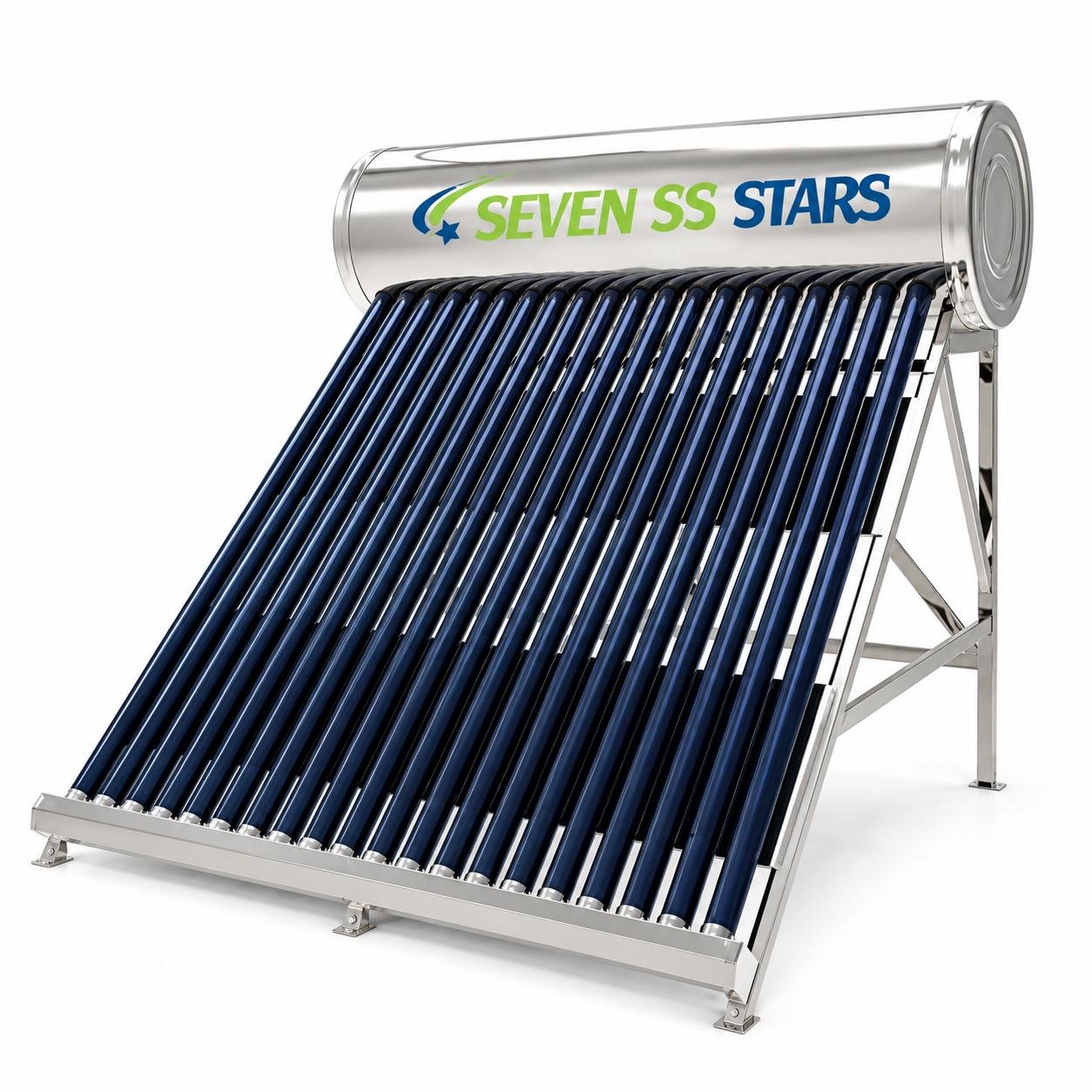 350L Stainless Steel Seven SS Stars Pressurized Solar Water Heater