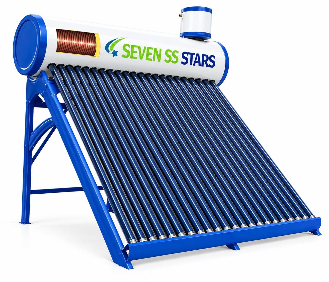 350 Litres White Seven SS Stars Non-Pressurized Solar Water Heater